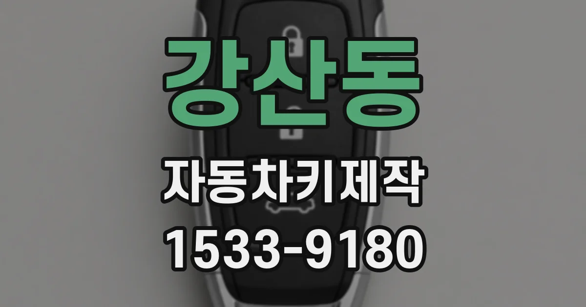 강산동 자동차키제작