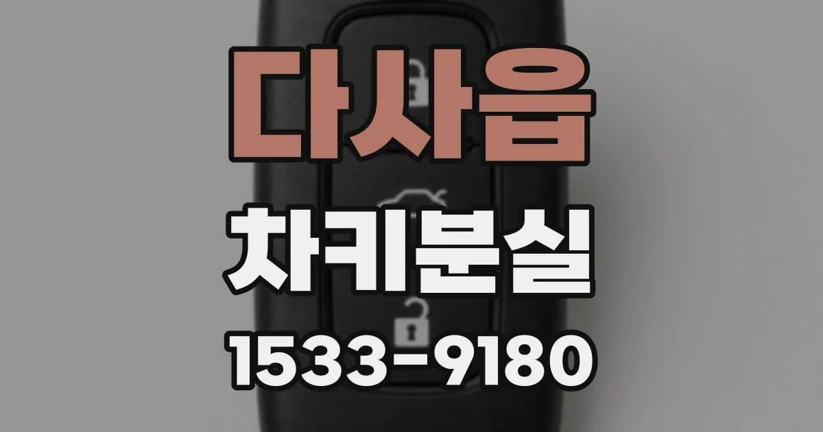 다사읍 차키분실