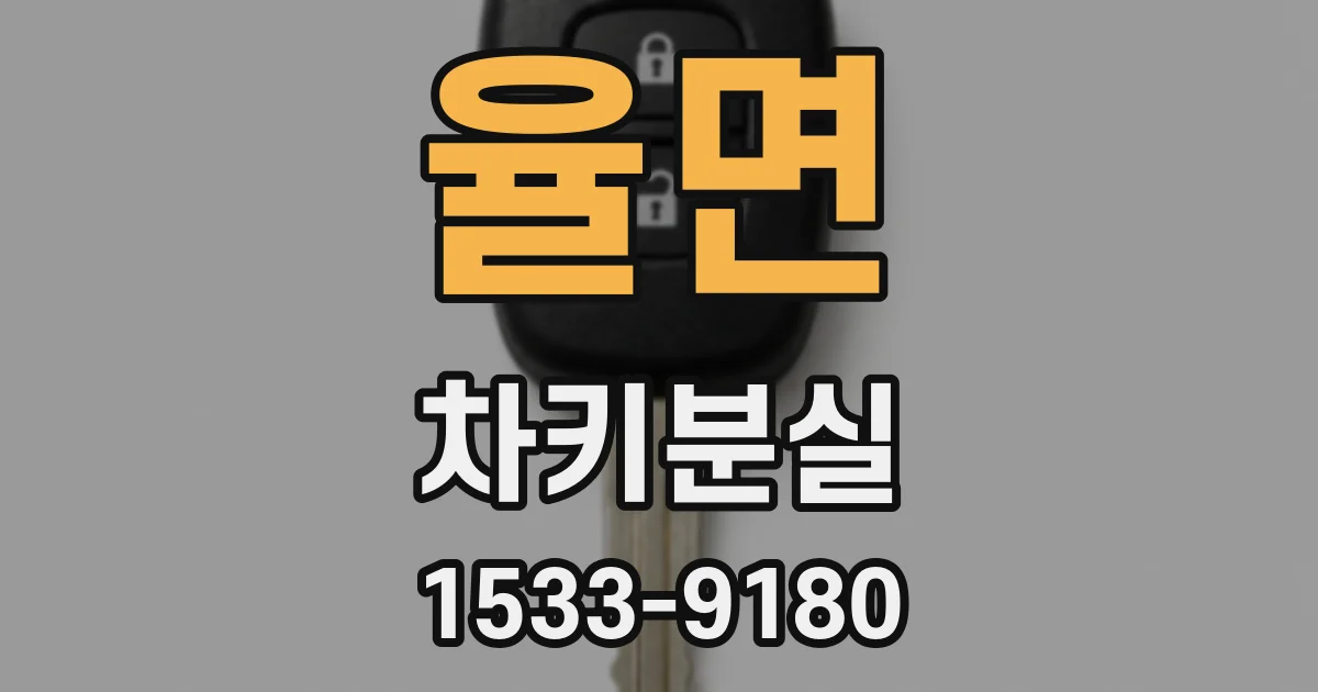율면 차키분실