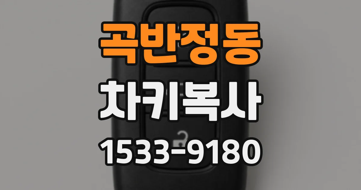 곡반정동 차키복사