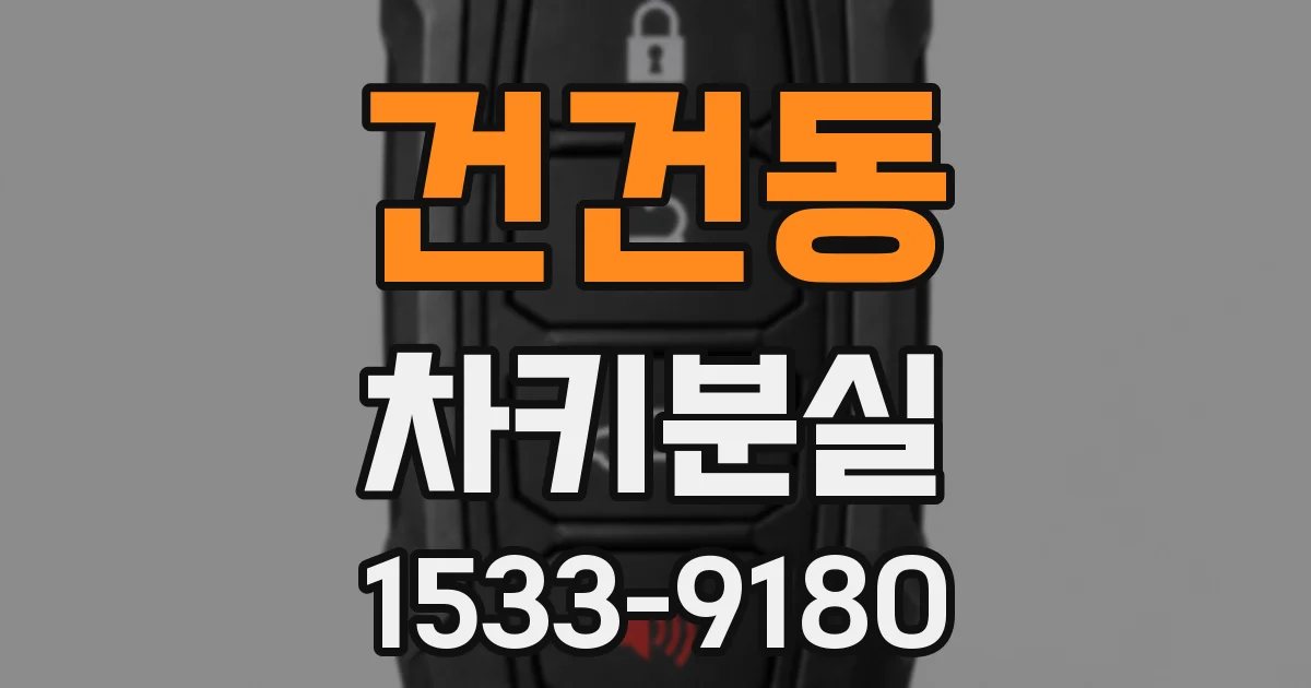 건건동 차키분실