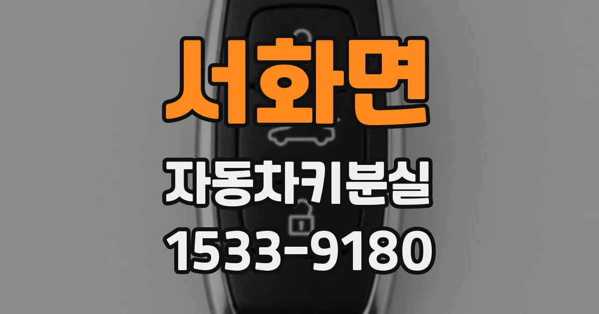 서화면 자동차키분실