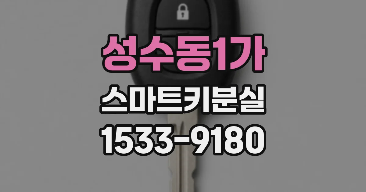 성수동1가 스마트키분실