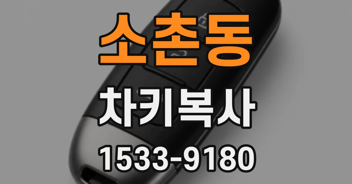 소촌동 차키복사