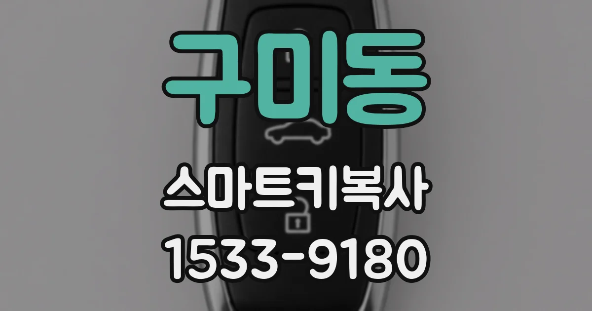 구미동 스마트키복사