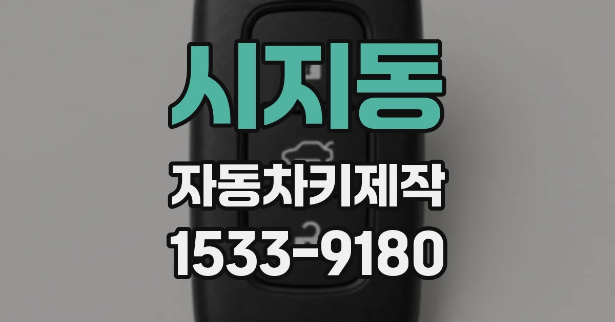 시지동 자동차키제작