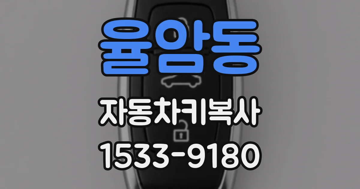 율암동 자동차키복사