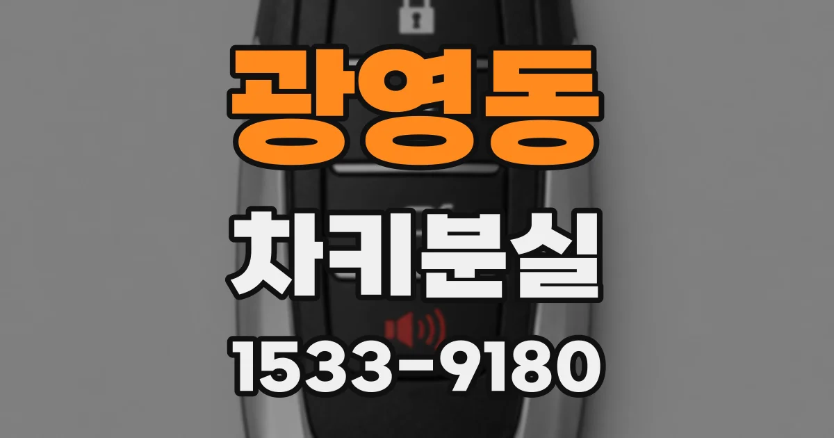 광영동 차키분실