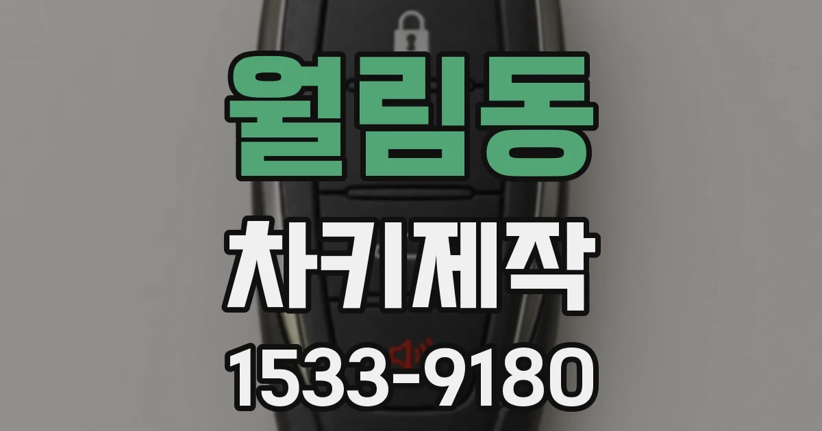 월림동 차키제작