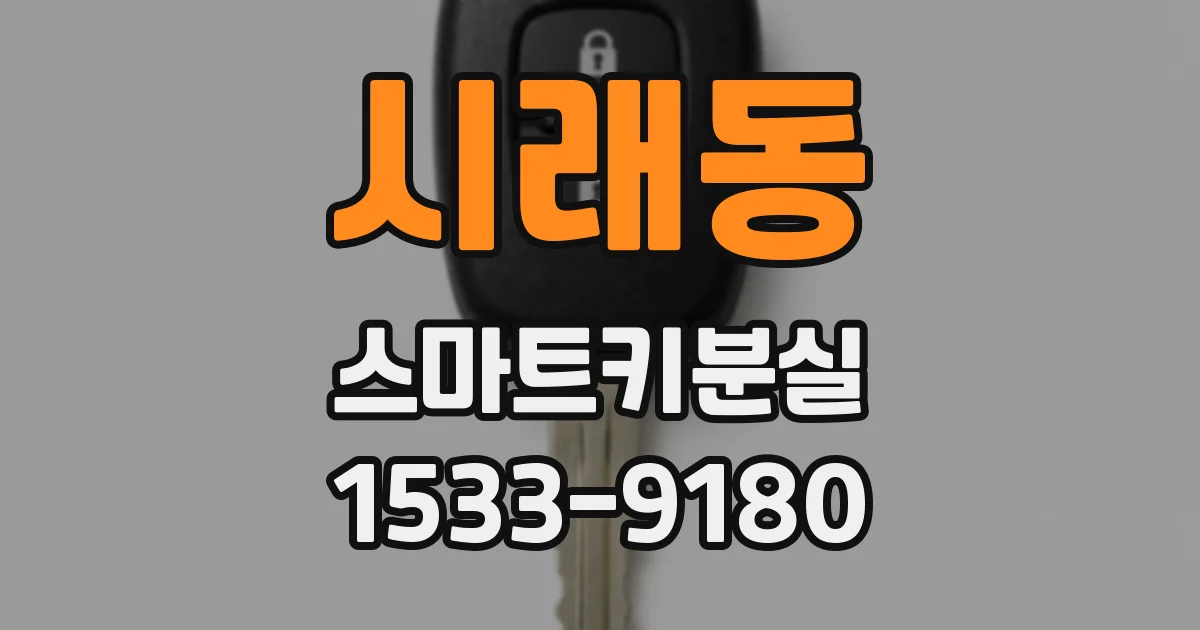 시래동 스마트키분실