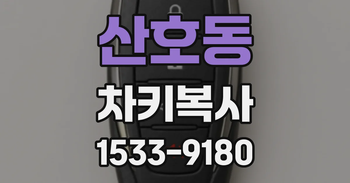 산호동 차키복사