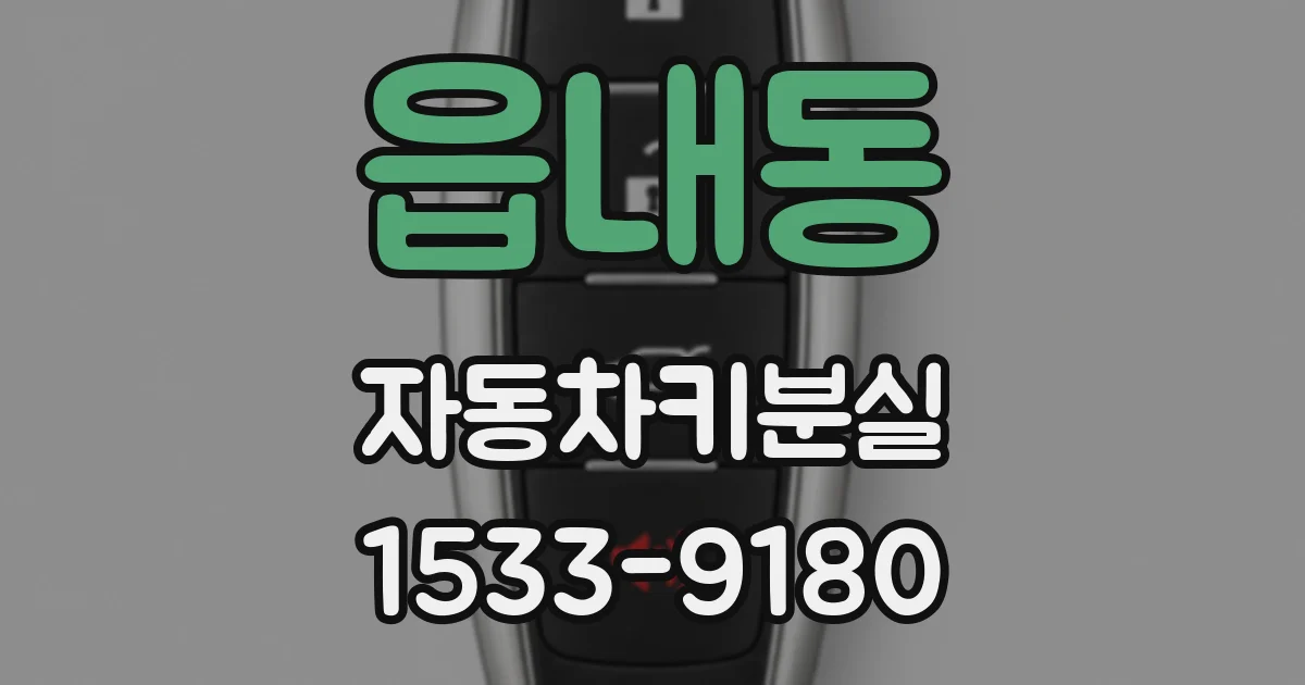 읍내동 자동차키분실