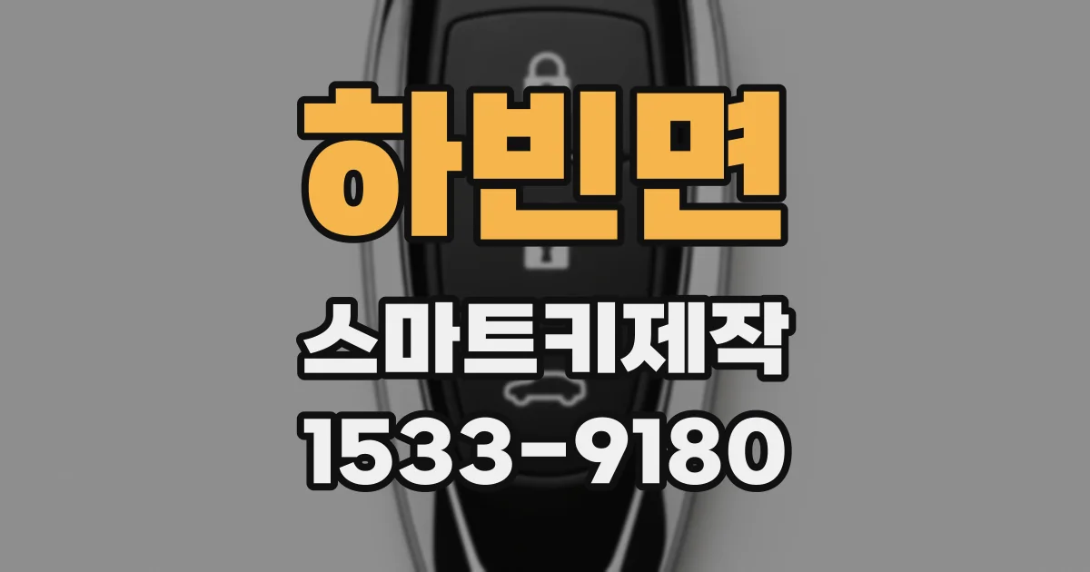 하빈면 스마트키제작
