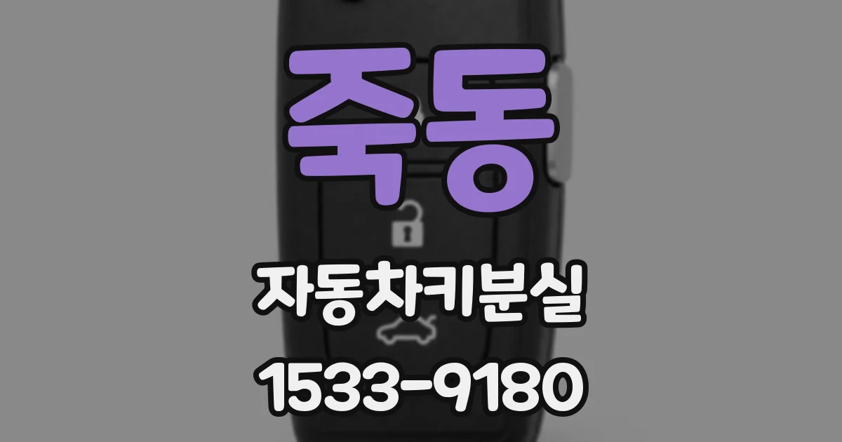 죽동 자동차키분실