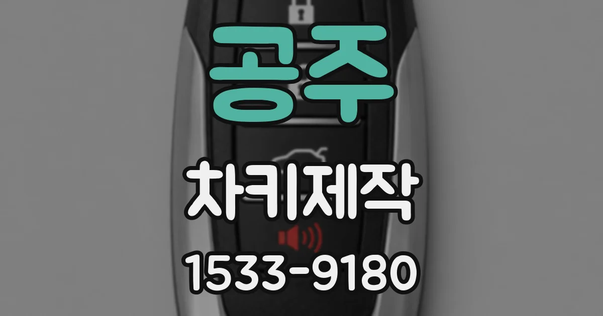 공주 차키제작