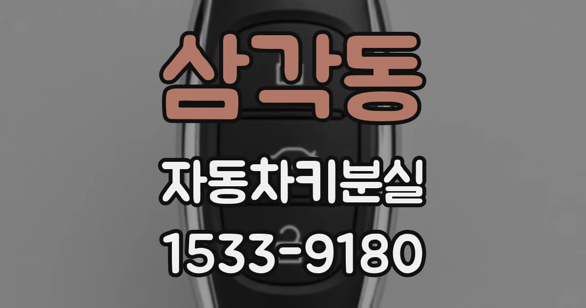 삼각동 자동차키분실