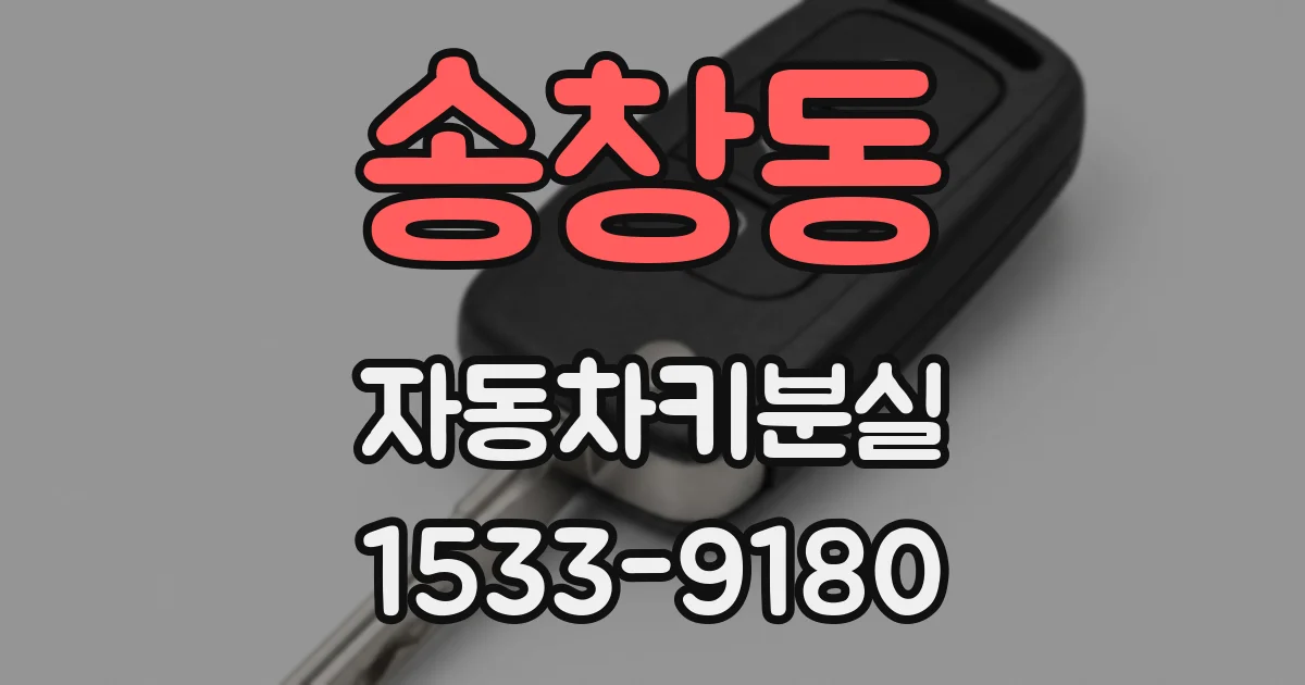 송창동 자동차키분실