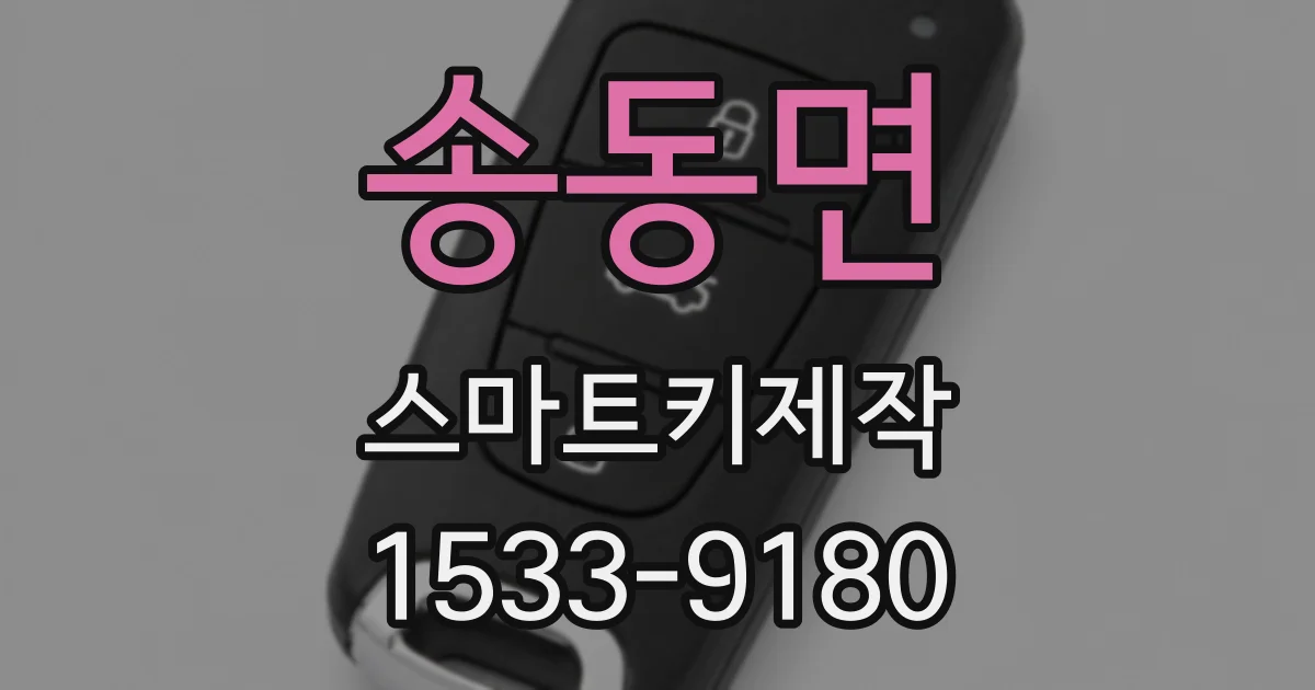 송동면 스마트키제작