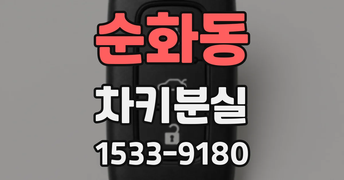 순화동 차키분실