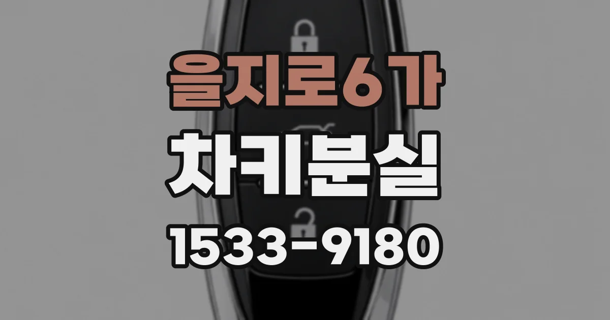을지로6가 차키분실