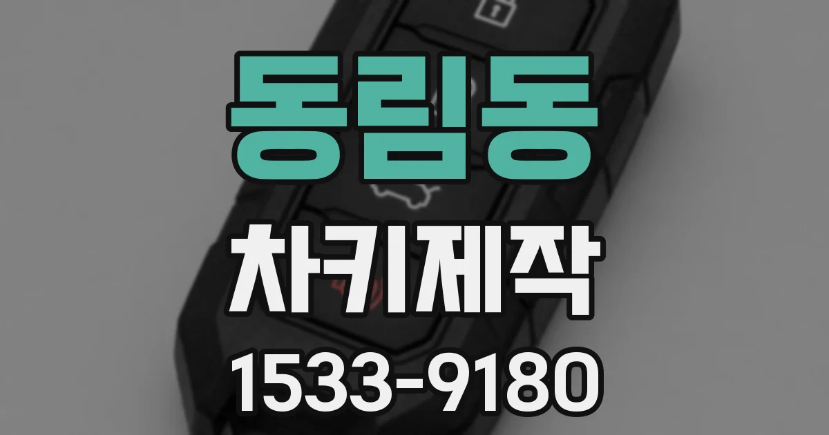 동림동 차키제작