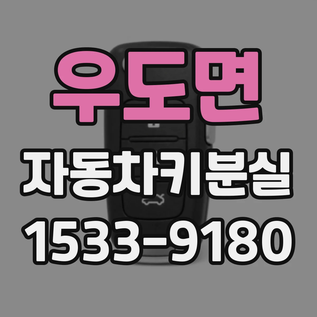 우도면 자동차키분실