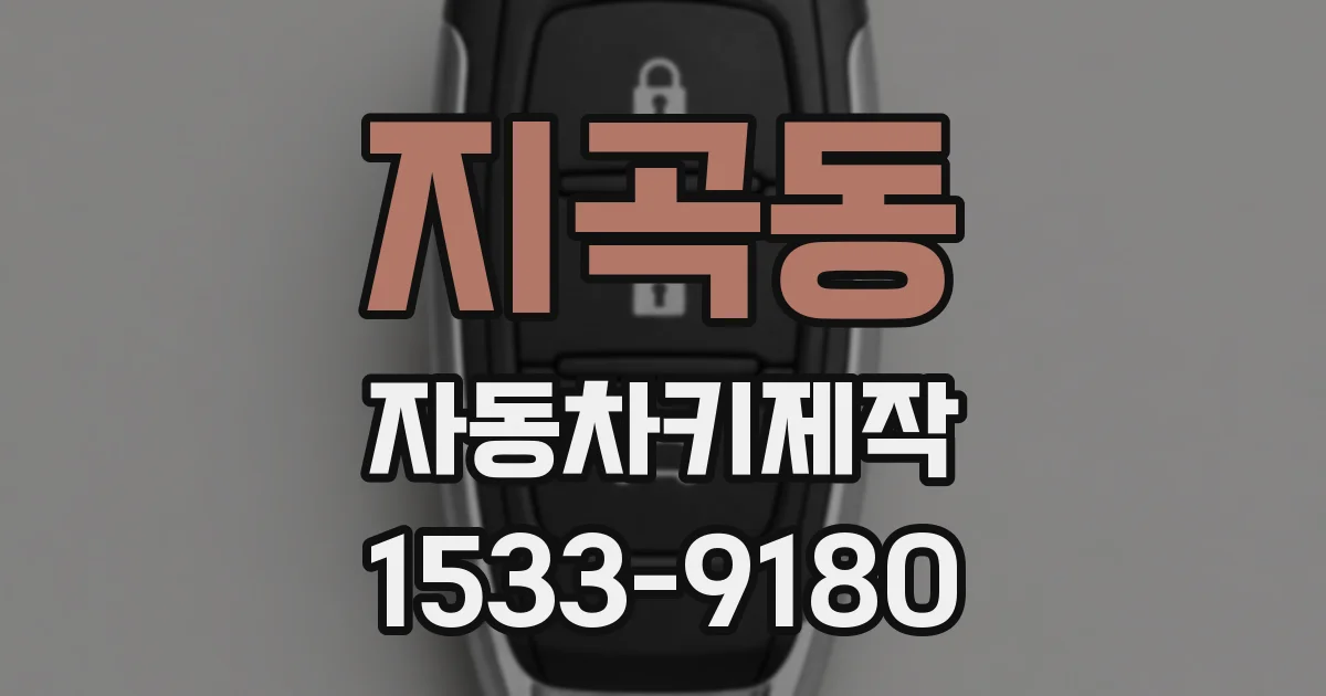 지곡동 자동차키제작