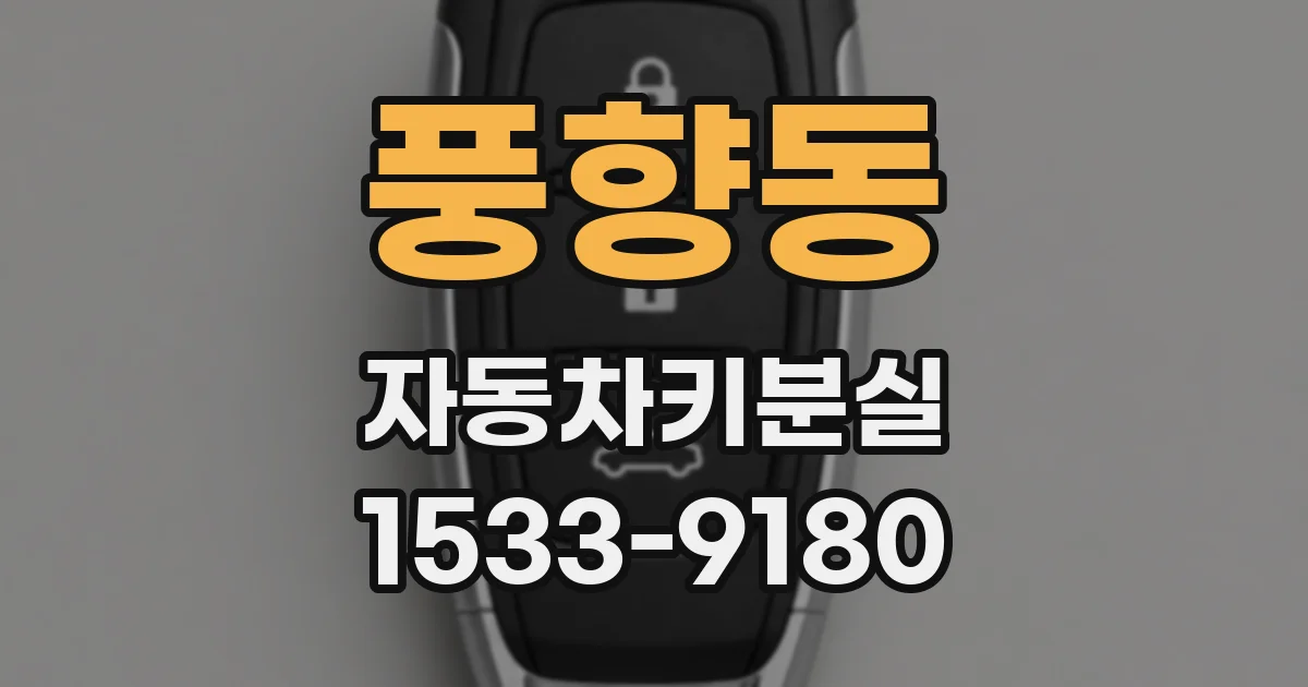 풍향동 자동차키분실
