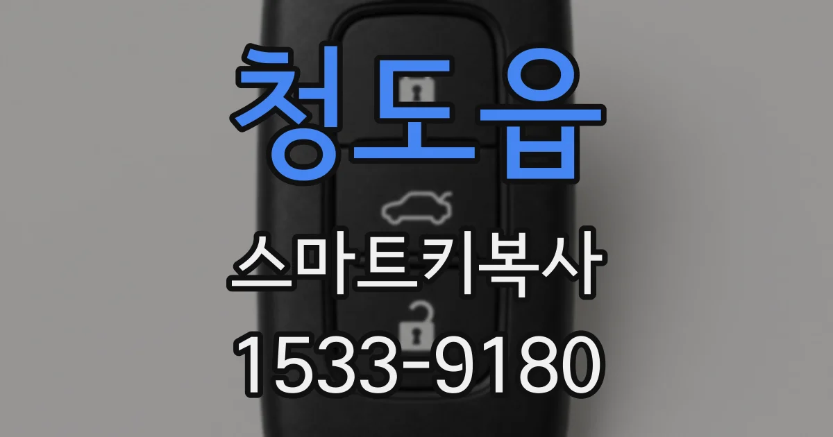 청도읍 스마트키복사