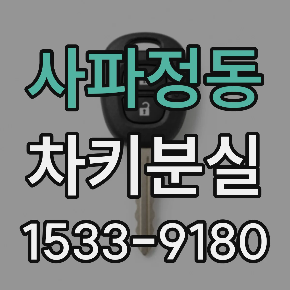 사파정동 차키분실