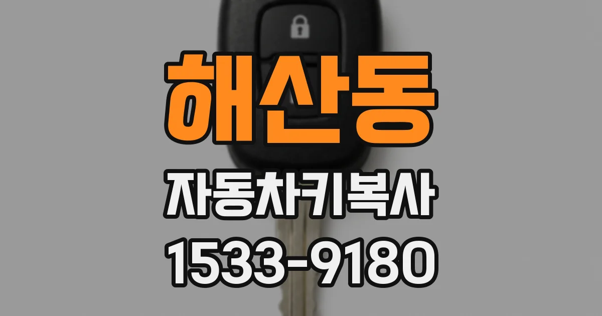 해산동 자동차키복사