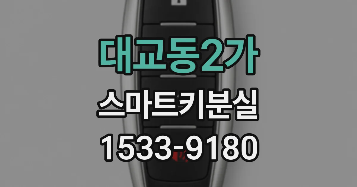대교동2가 스마트키분실