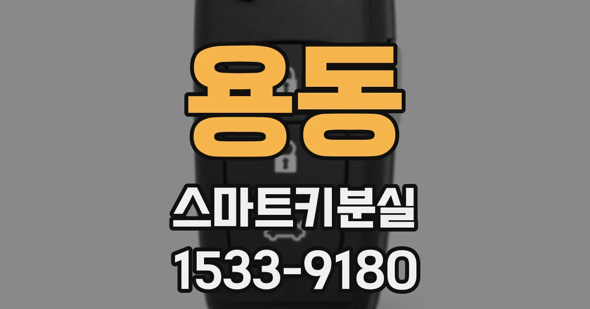 용동 스마트키분실