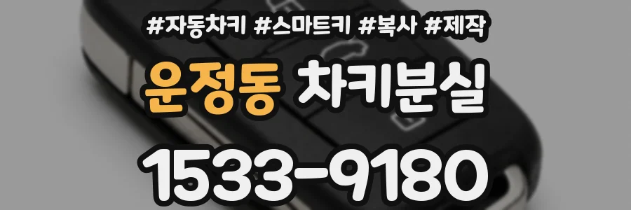 운정동 차키분실