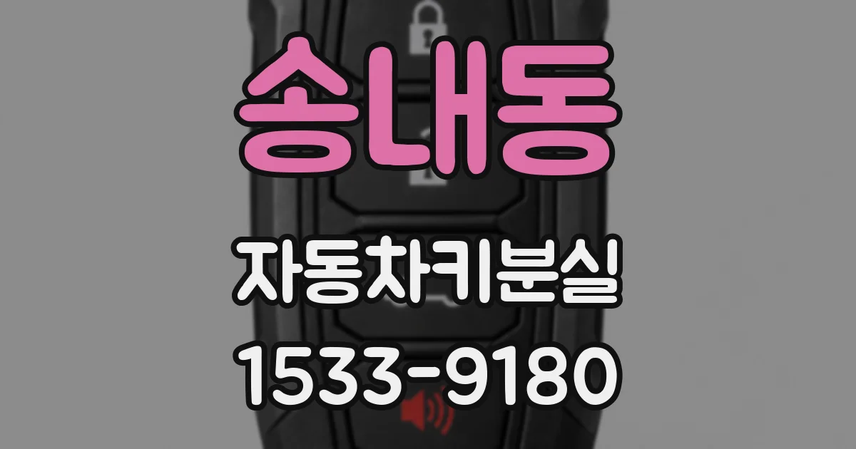 송내동 자동차키분실