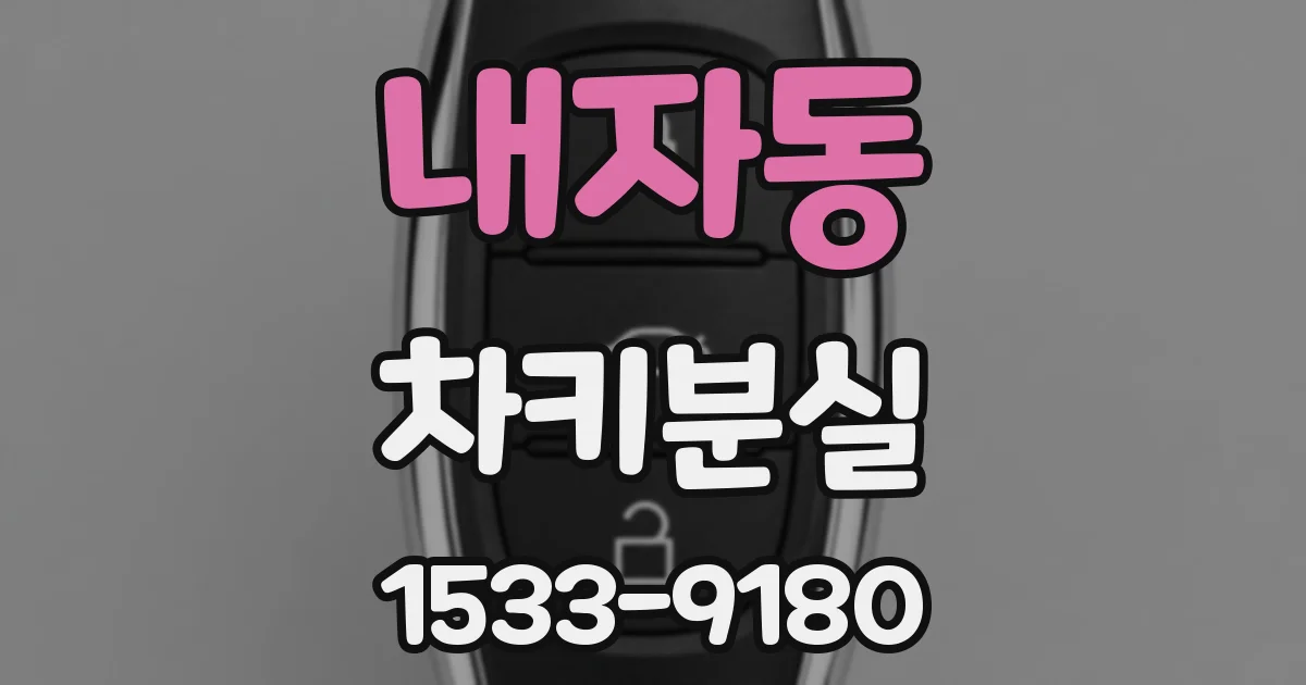 내자동 차키분실