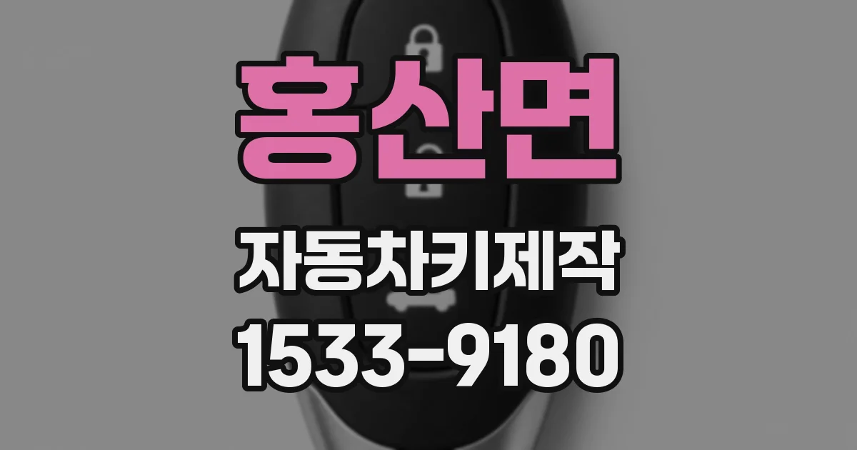 홍산면 자동차키제작