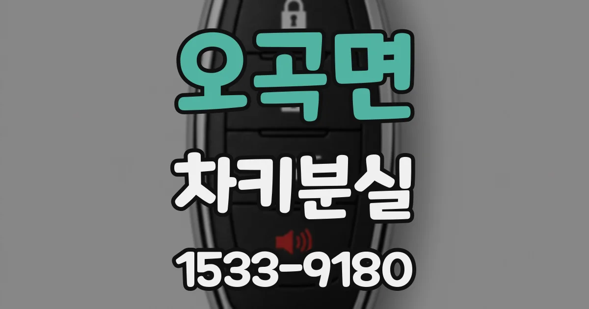 오곡면 차키분실