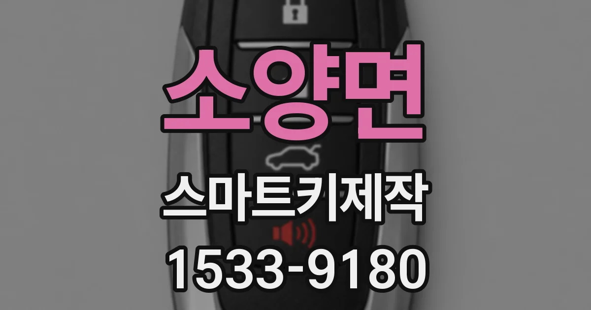 소양면 스마트키제작