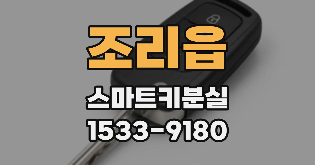 조리읍 스마트키분실