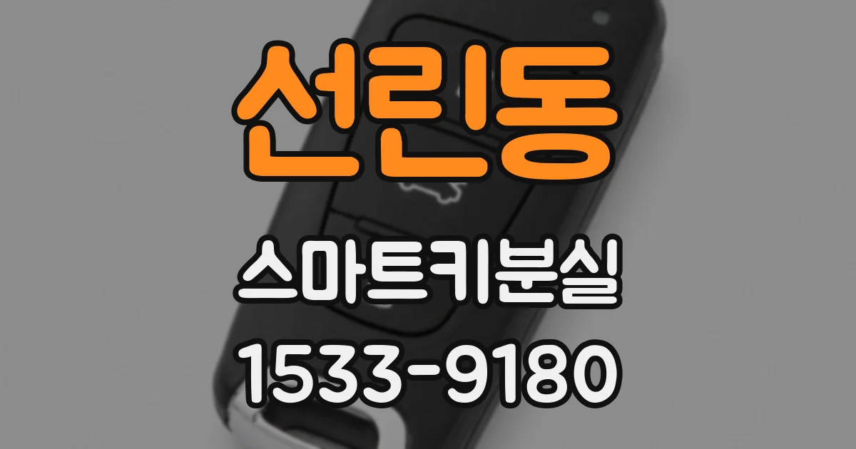 선린동 스마트키분실
