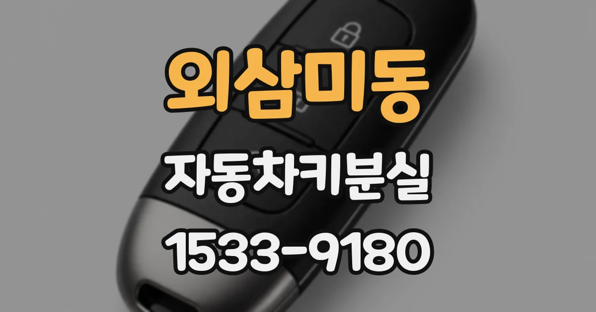 외삼미동 자동차키분실