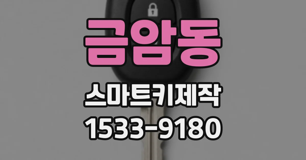 금암동 스마트키제작