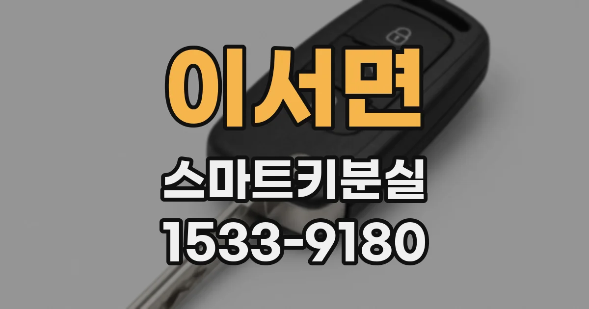 이서면 스마트키분실