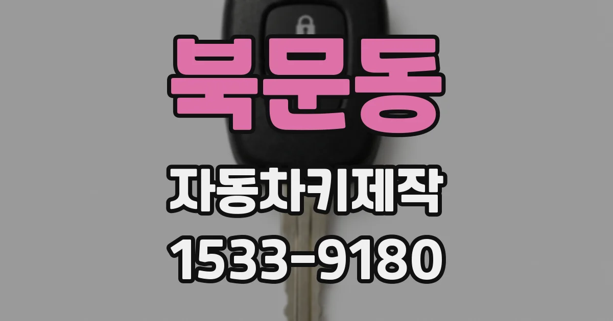 북문동 자동차키제작