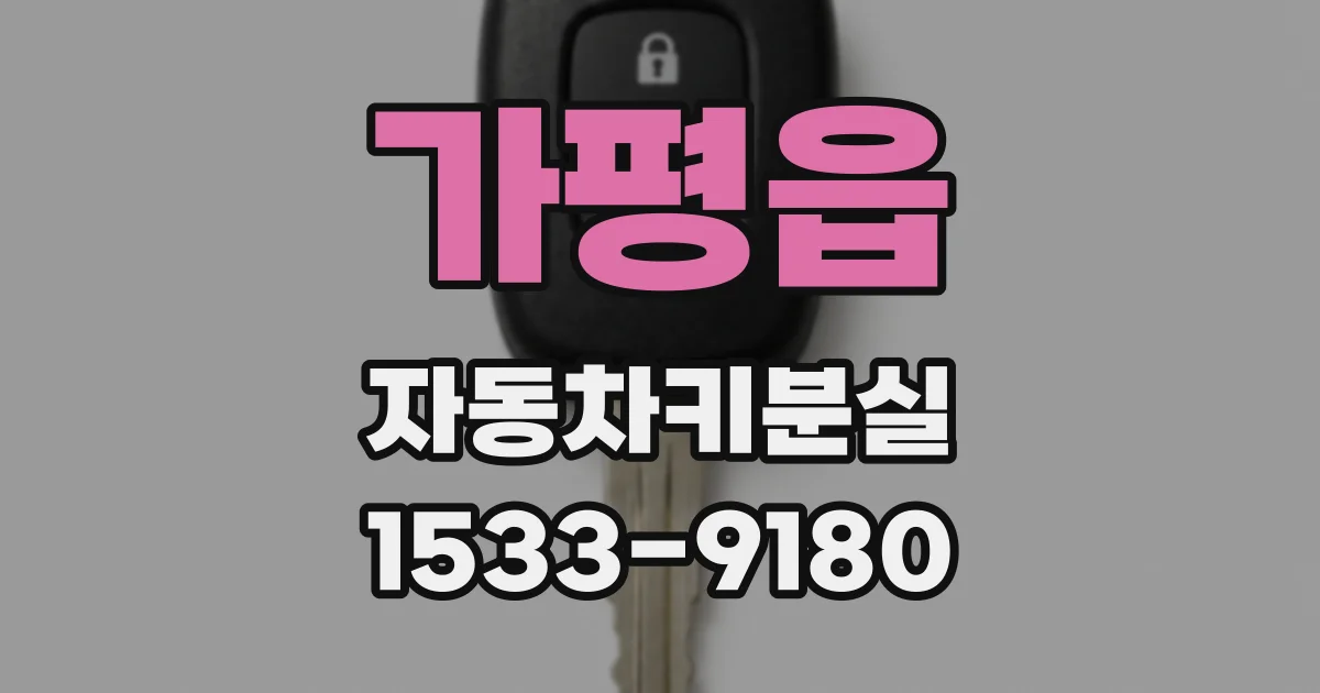 가평읍 자동차키분실