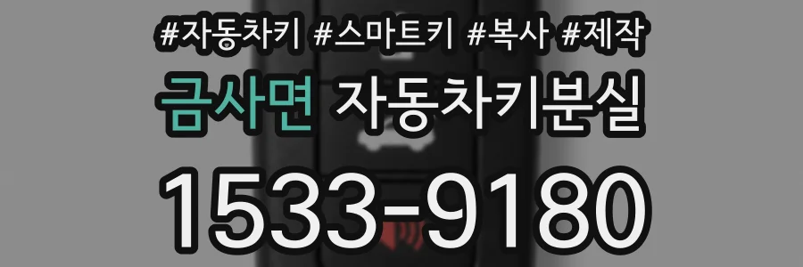 금사면 자동차키분실