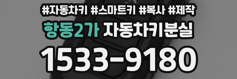 항동2가 자동차키분실