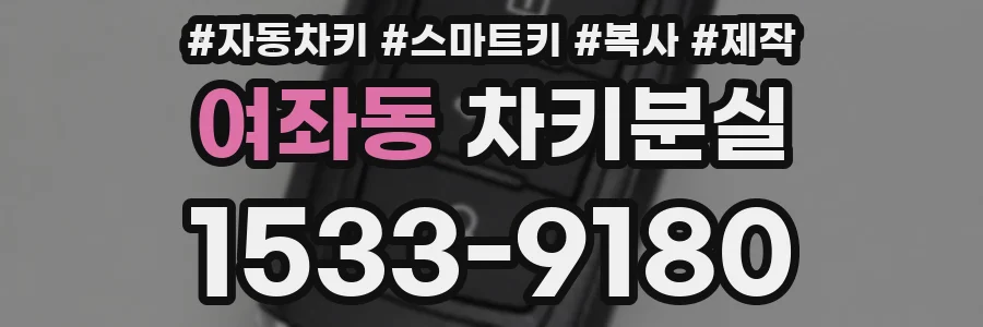 여좌동 차키분실