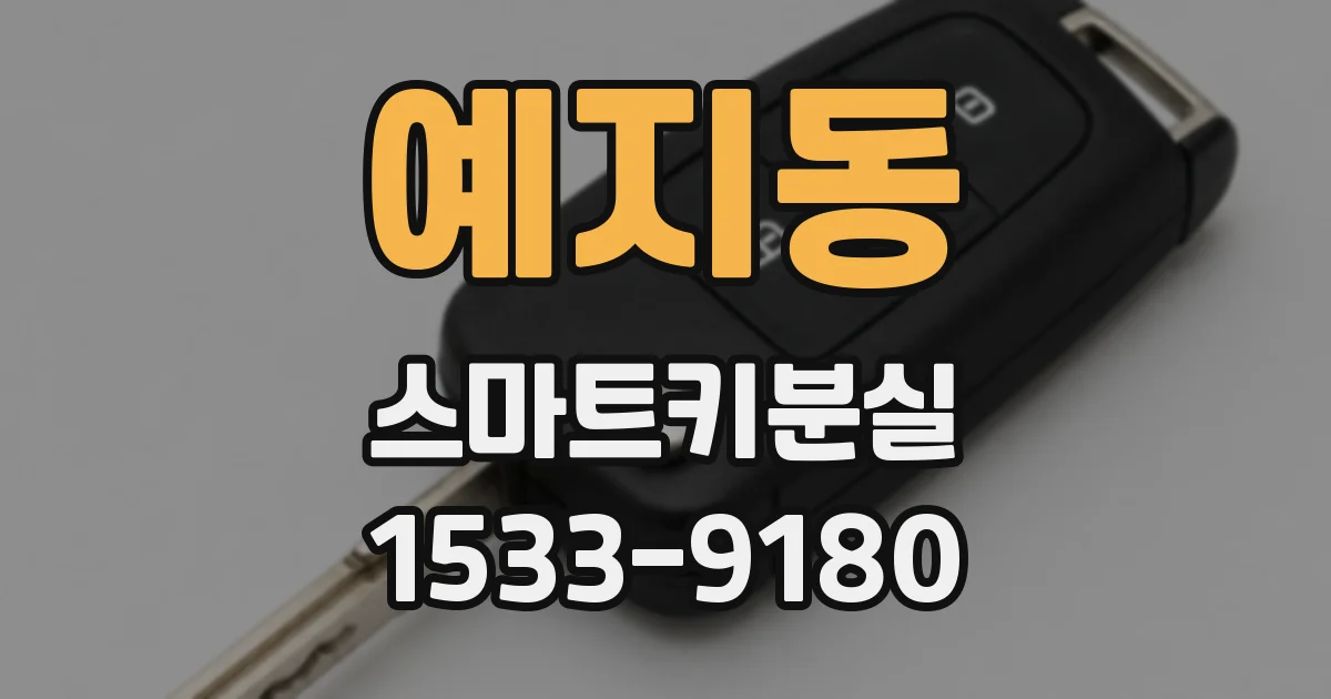 예지동 스마트키분실